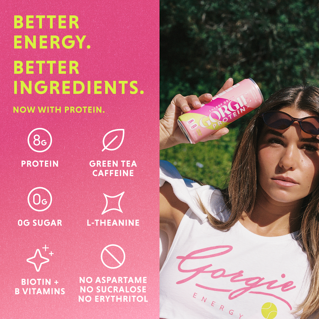 GORGIE Protein Energy Drink - Strawberry Pop