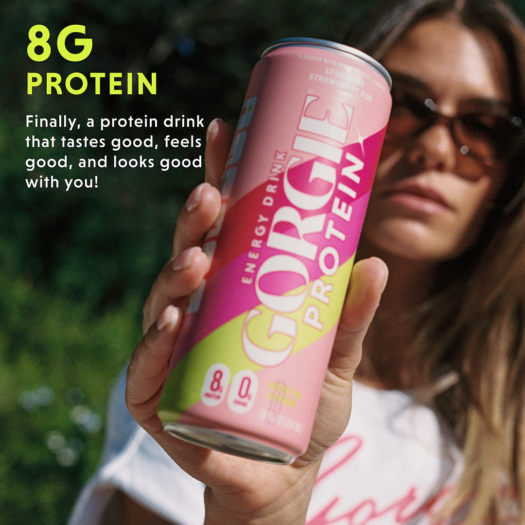 GORGIE Protein Energy Drink - Strawberry Pop