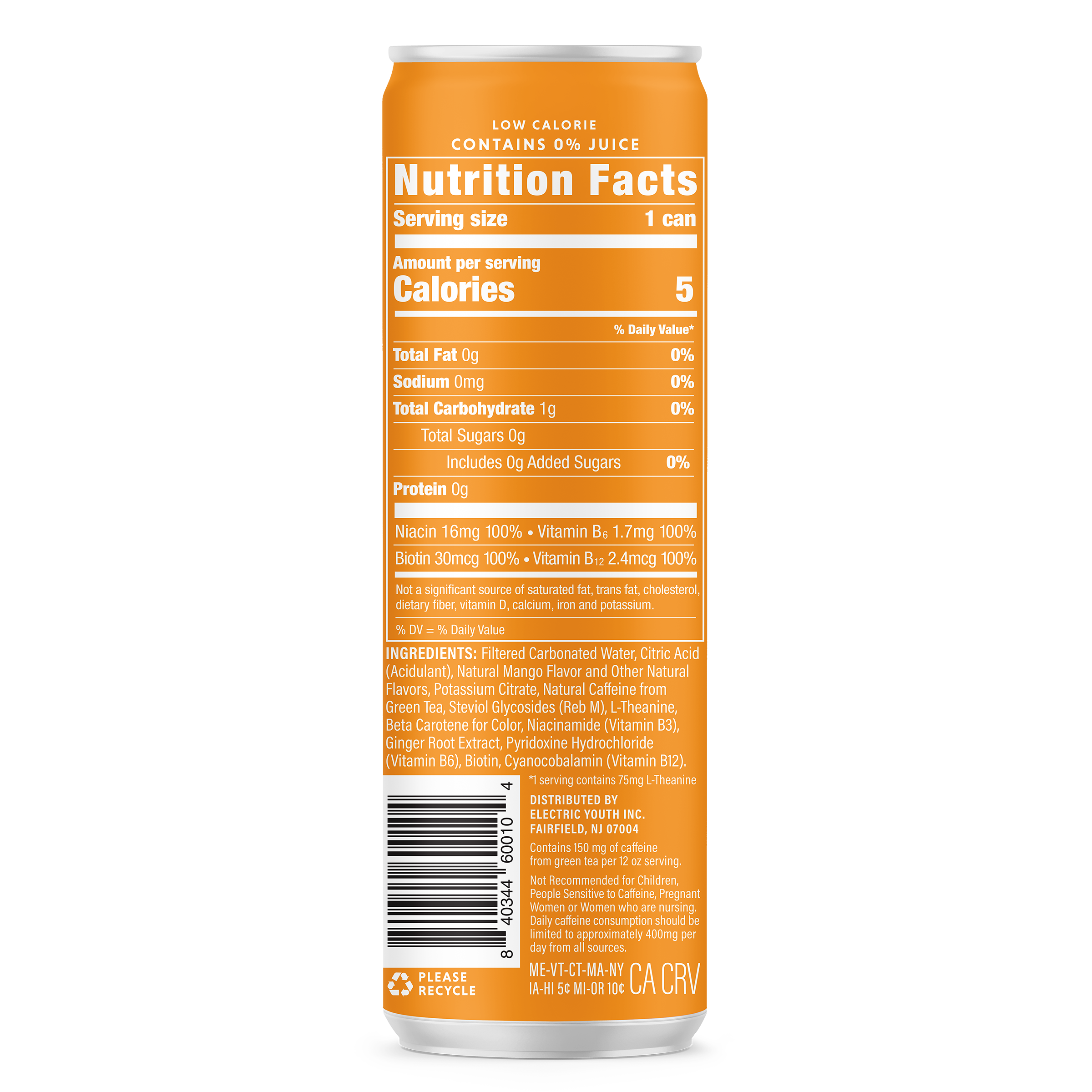 Energy Drink Sparkling Mango Tango