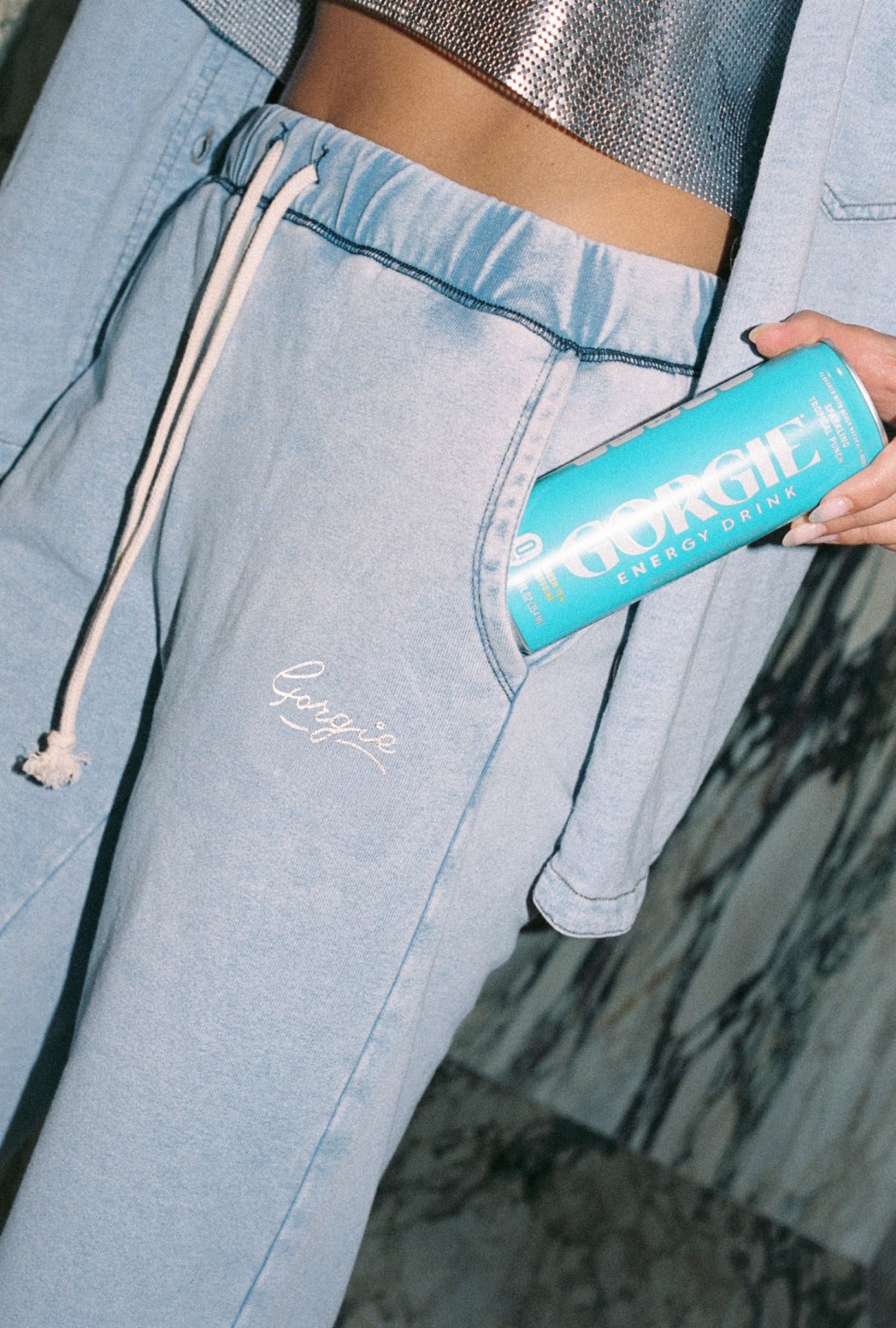 The GORGIE Terry Denim Bottom